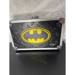 Vaultz Batman Locking Storage Box Black Yellow Bat Signal Collectible Case Case